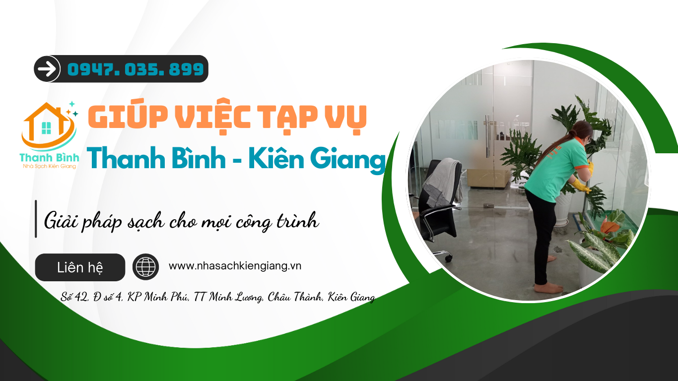 Giúp việc tạp vụ theo giờ Kiên Giang
